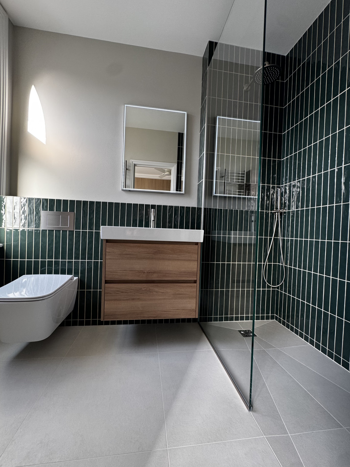 Tanking and waterproofing installation in a bathroom